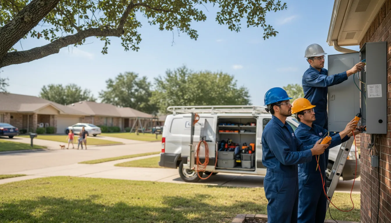 Certified electrician providing emergency electrical services in Olmsted, IL